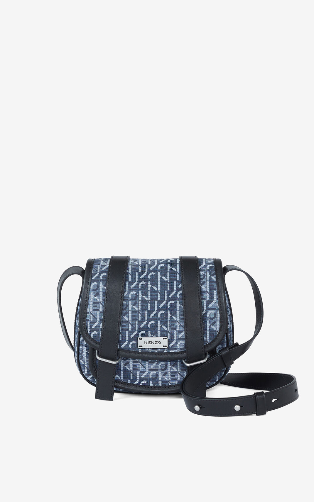 Kenzo Small jacquard Courier Ženska Torbica Mornarsko Modra SI-3561740